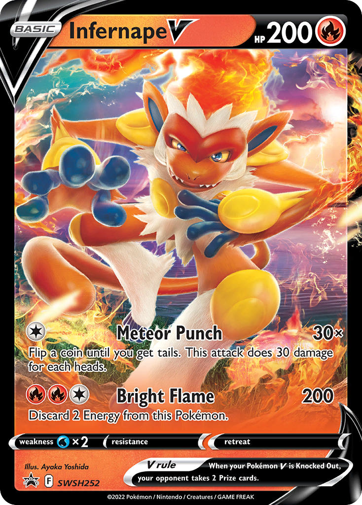 Sword & Shield Promo’s Infernape V #252